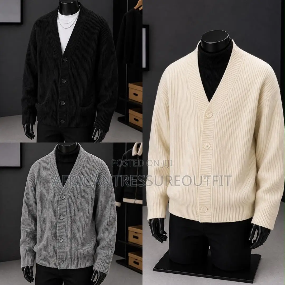 Cable Knit Cardigan Sweaters With a Classic v-Neck Design