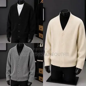 Cable Knit Cardigan Sweaters With a Classic v-Neck Design