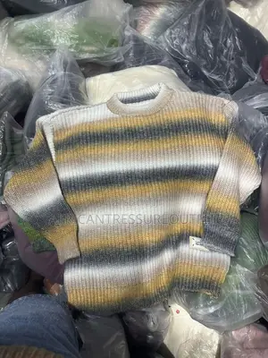 Aspesi Brand Round Neck Striped Knit Sweaters Available