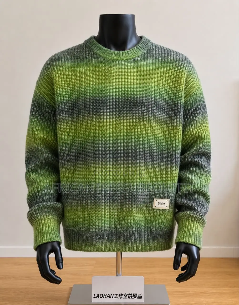 Aspesi Brand Round Neck Striped Knit Sweaters Available