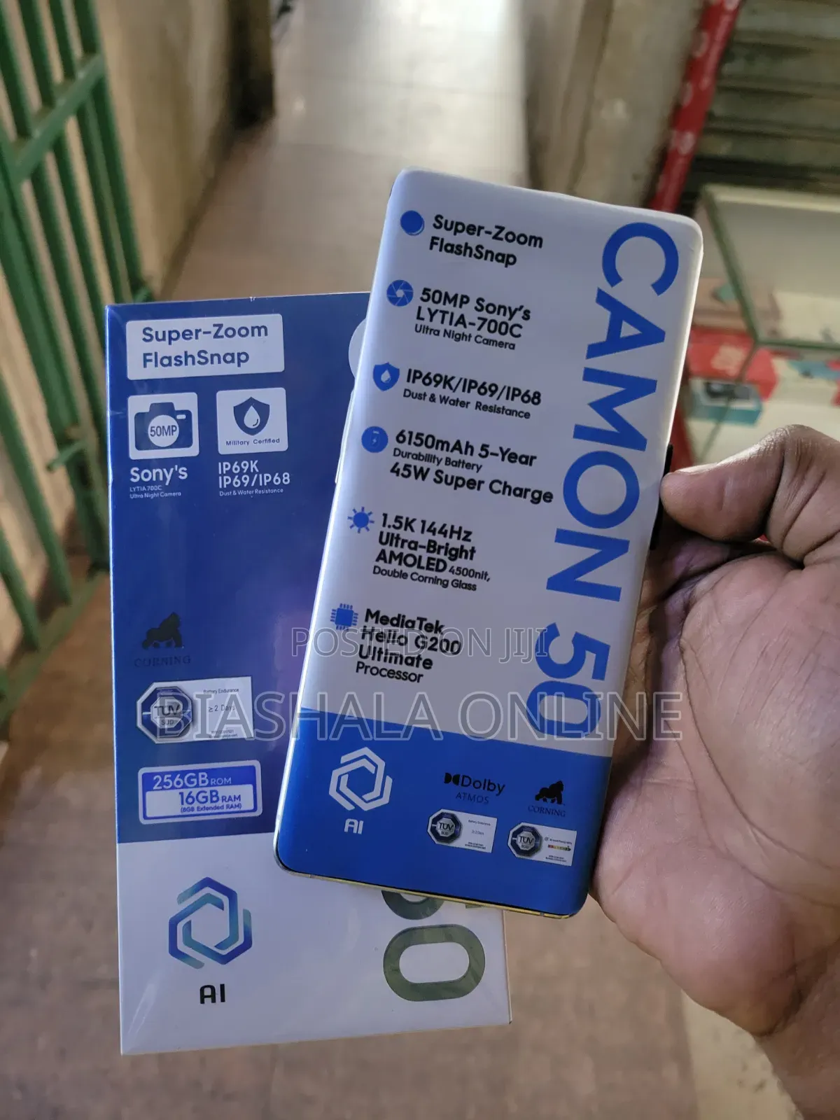 New Tecno Camon 50 256 GB Blue