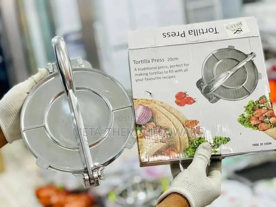 Stainless Steel Manual Tortilla Press /Chapati Press 20cm