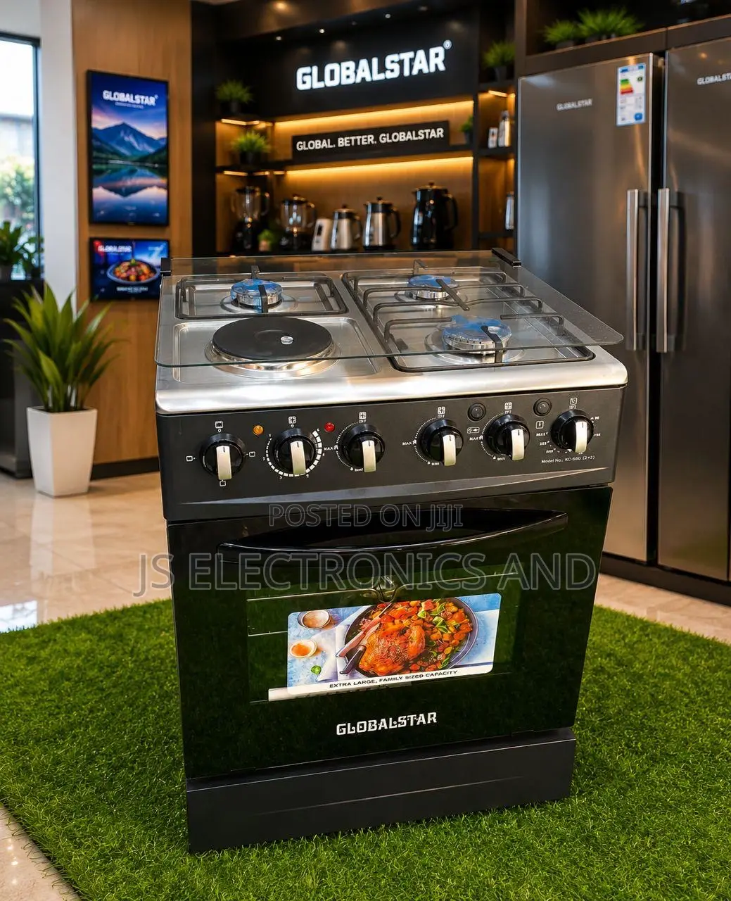 Globalstar Cooker 60x60 Gas Burners 3+Electric Plate 1 and Oven