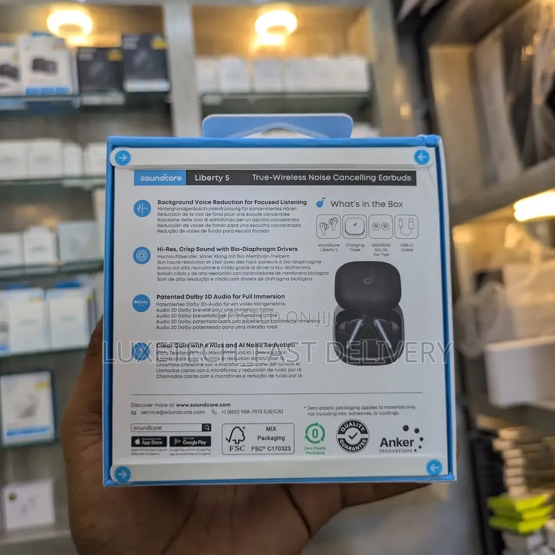 Soundcore Liberty 5 Noise-Cancelling Wireless Earbuds by Anker