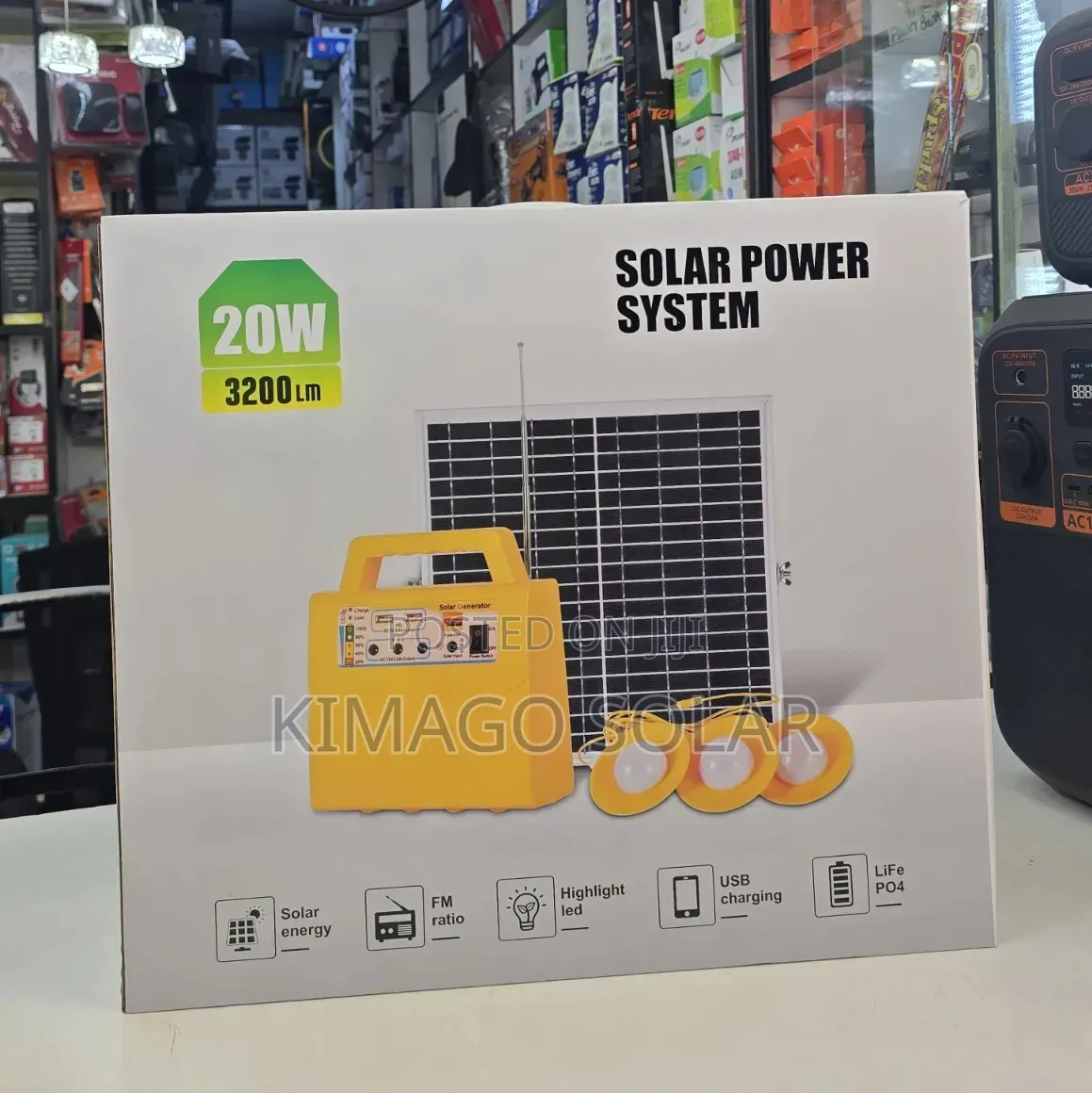 Solar Power Kit Kwa Nyumba, Site Na Camping 150,000