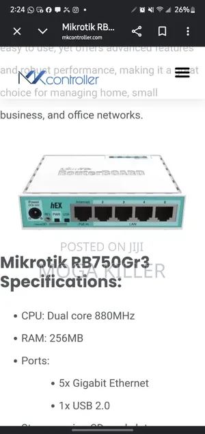 Mikrotik Rb750gr3