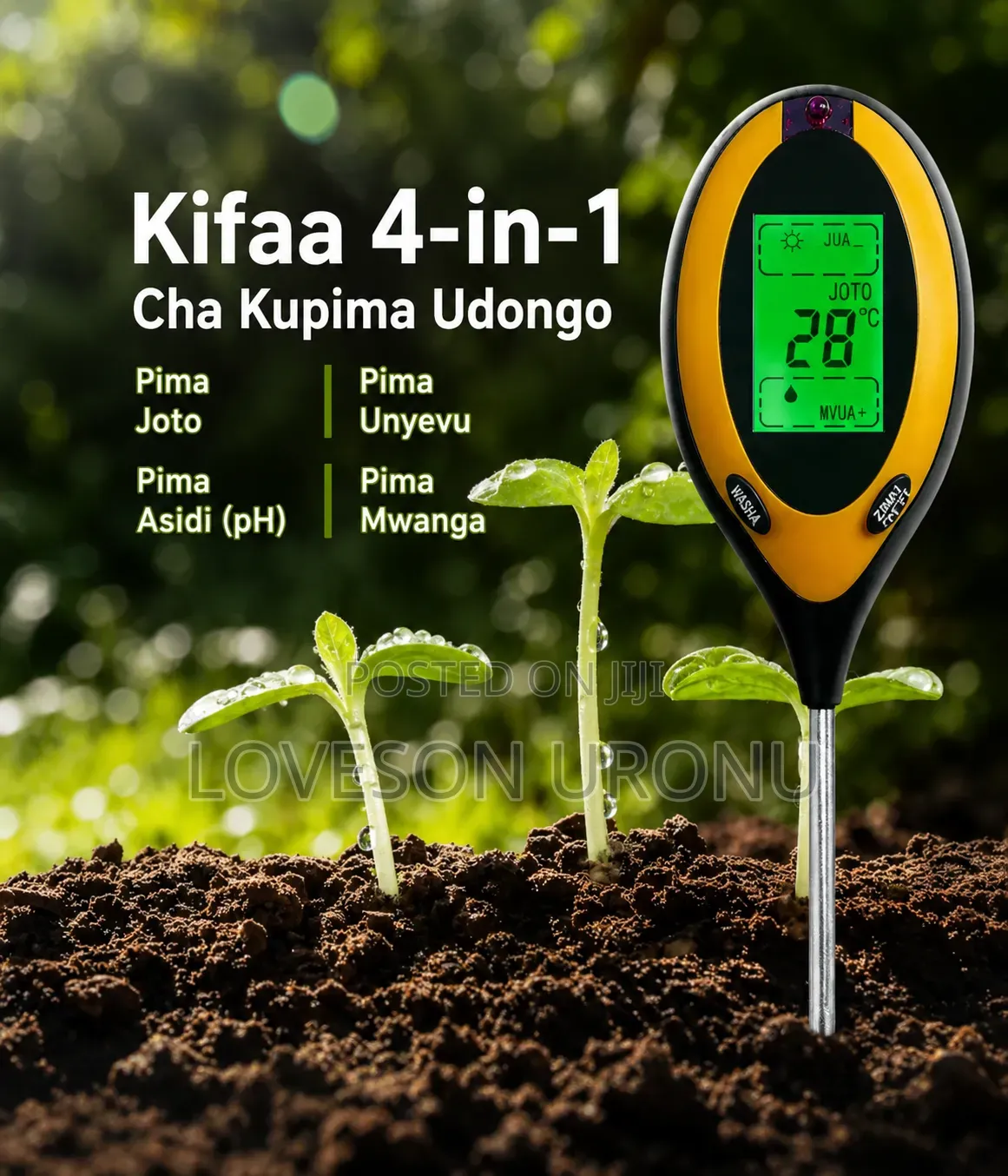 4 in 1 Soil Tester