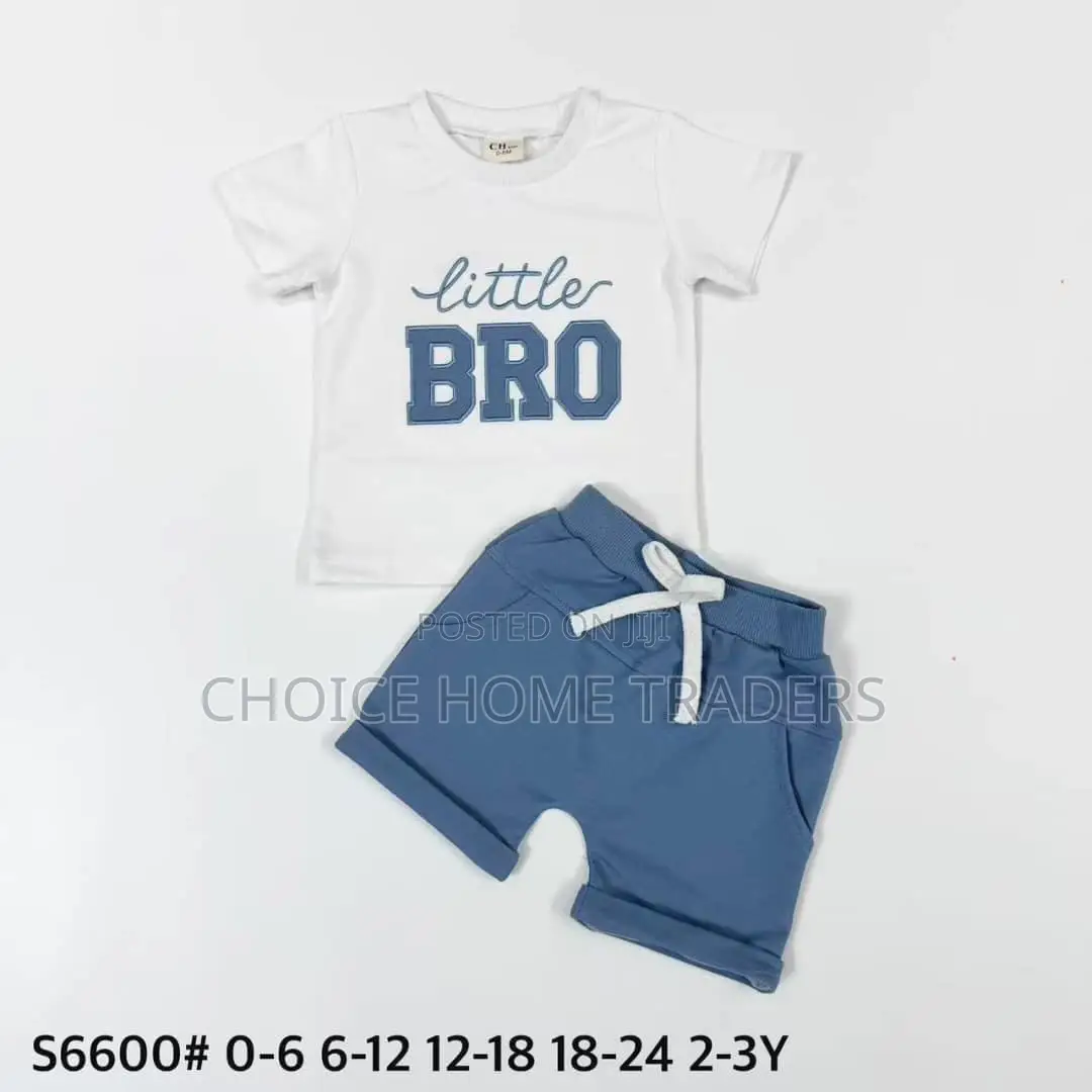 Nguo Za Mtoto Wa Kiume/Todder Summer Outfit
