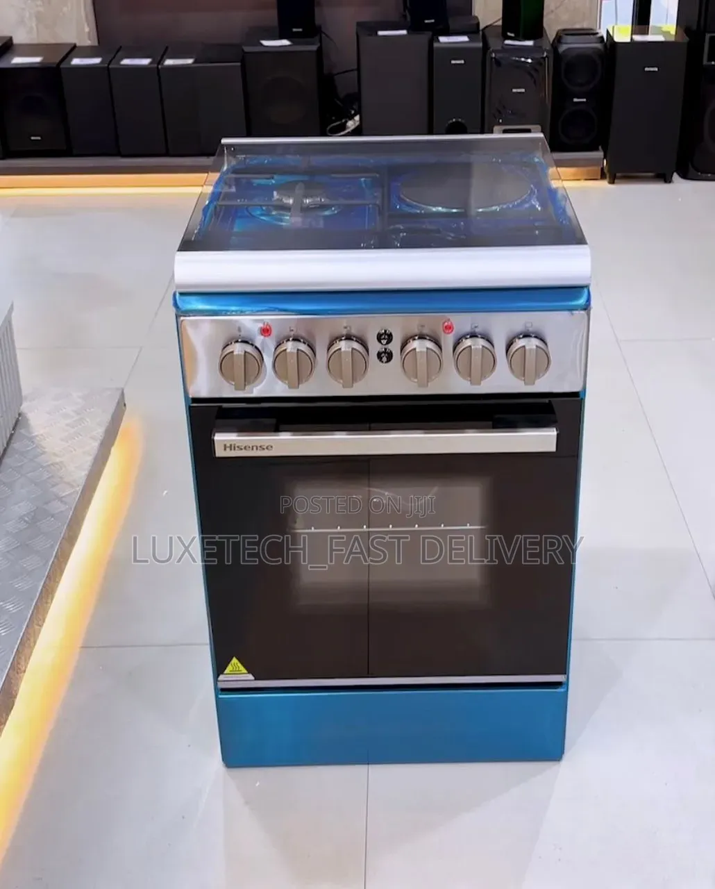 Hisense 50×55 Cooker 3 Gas Hobs + 1 Electric Plate With Electric Oven
