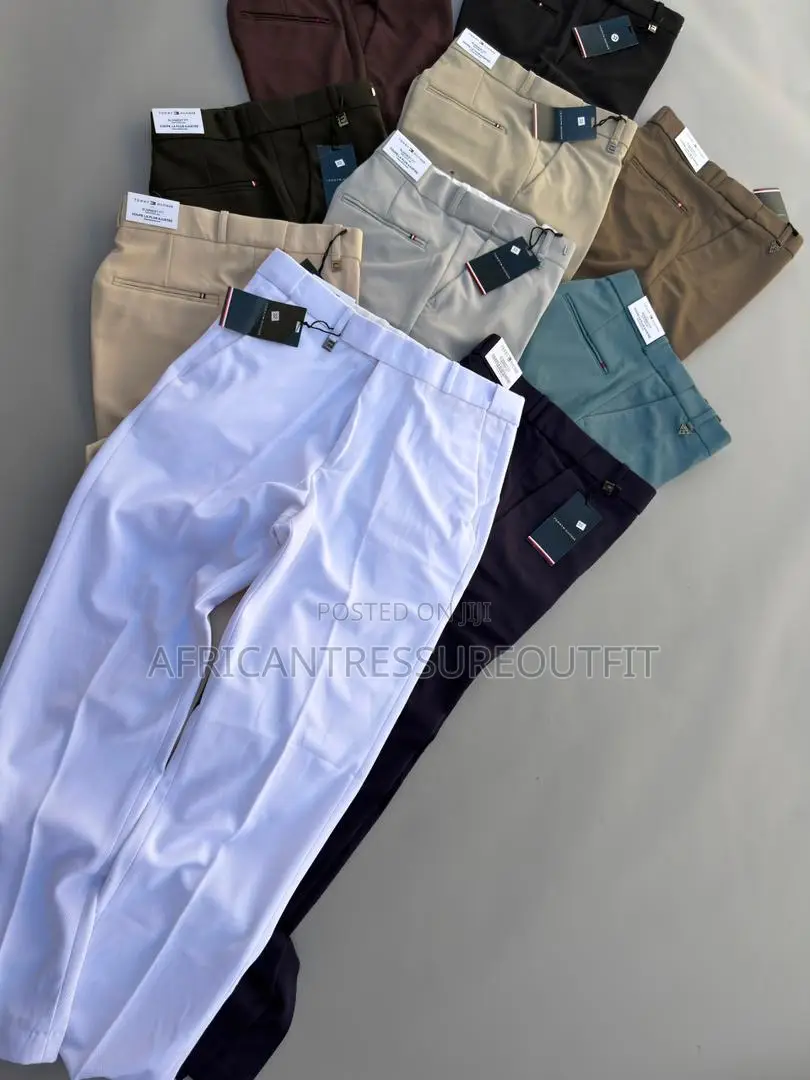 Tommy Hilfiger Premier Formal Pants Made in Peenut Fabric Collection