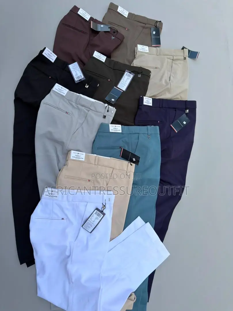 Tommy Hilfiger Premier Formal Pants Made in Peenut Fabric Collection