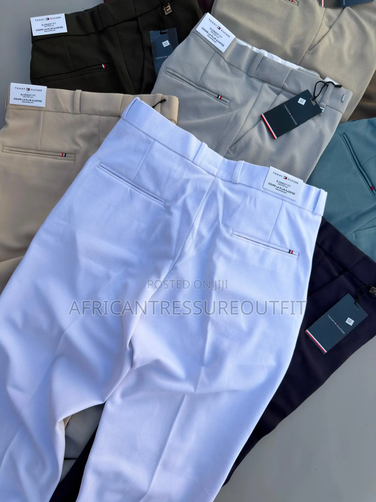 Tommy Hilfiger Premier Formal Pants Made in Peenut Fabric Collection