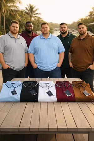 Alpha Studio Big Polo Tshirt Size 3xl—6xl Only