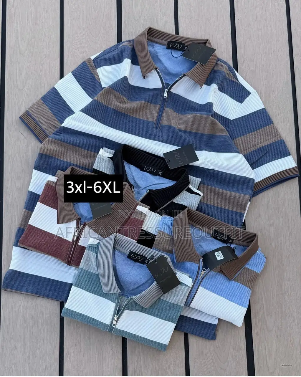 Alpha Studio Big Polo Tshirt Size 3xl—6xl Only
