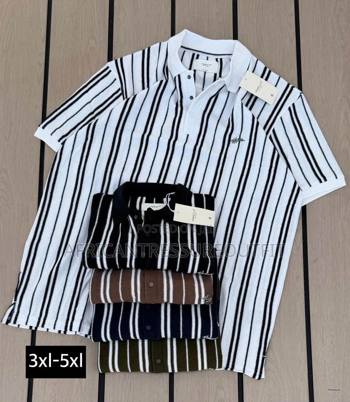 Alpha Studio Big Polo Tshirt Size 3xl—6xl Only