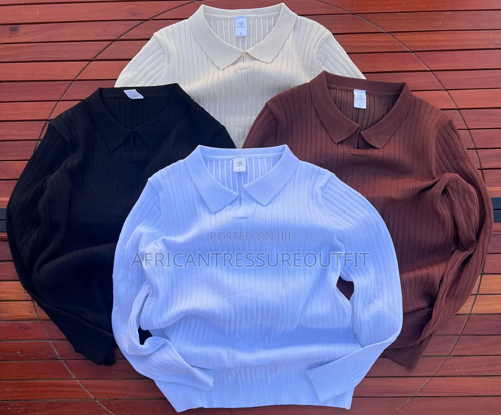 Bilbao Ribbed Textured Long Sleeves Sweaters and Classic Polo