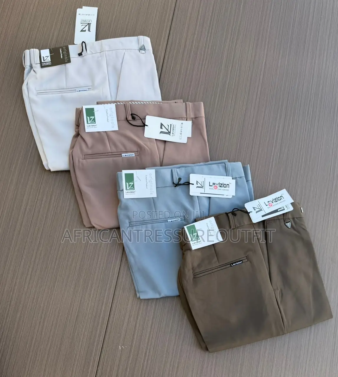Laviron Trousers High Quality Fabrics Fitted Suit for Professional