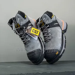 Waterproof Steel Toe Cat Brand Multicoloured Men's Leather Shoes