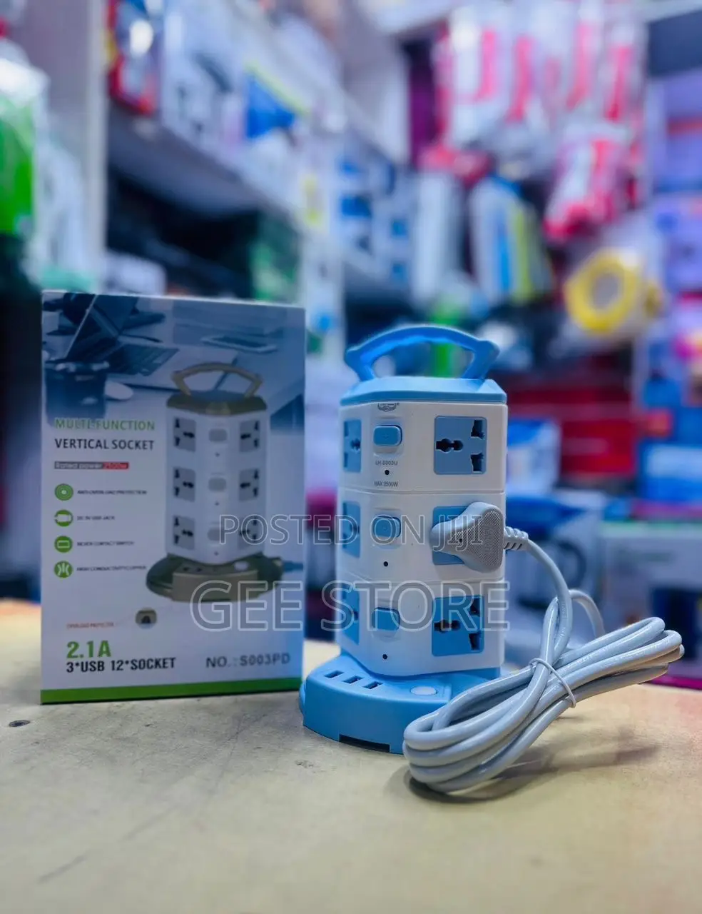 Multifunctional Vertical Socket