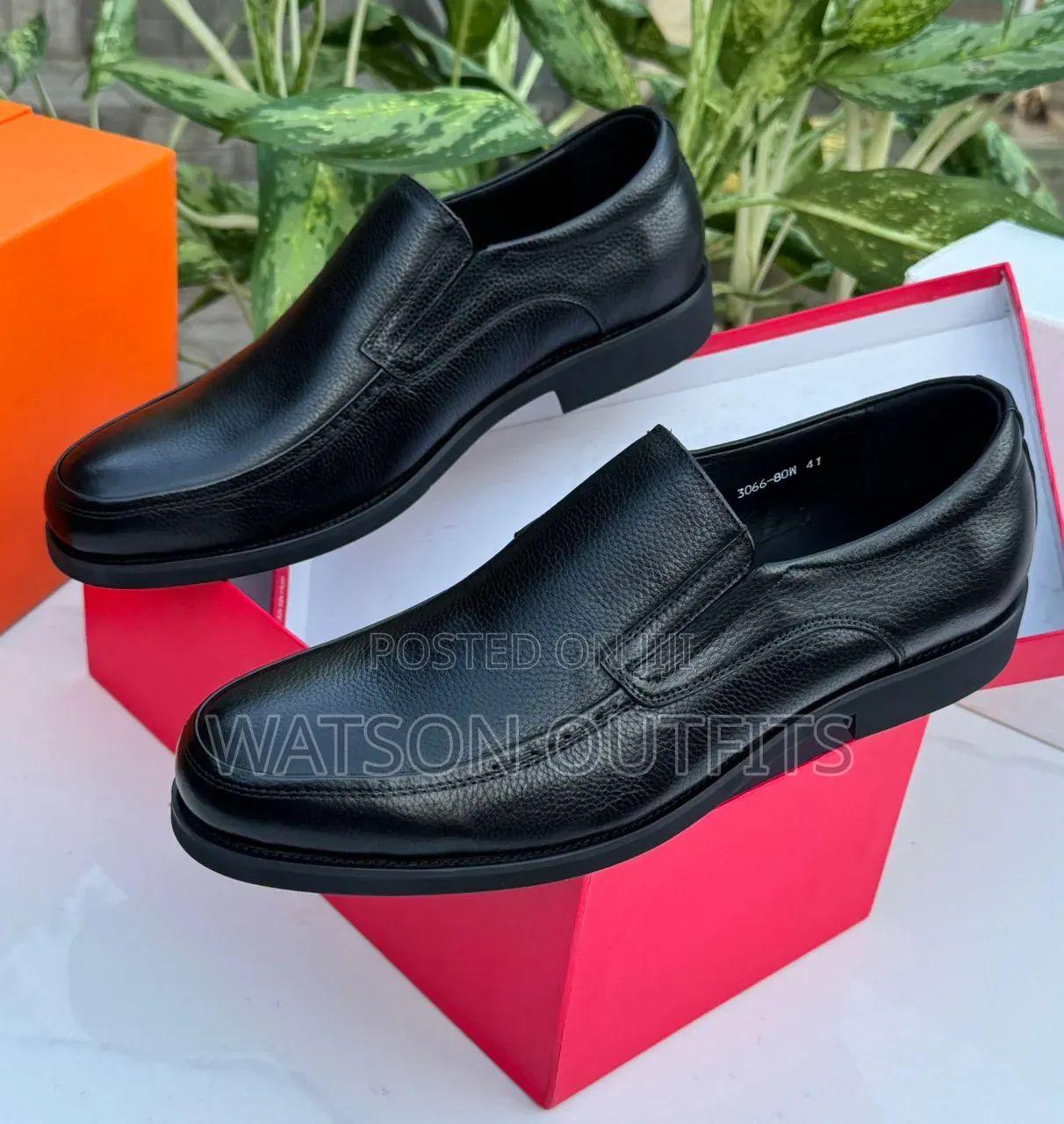 2 Colours Materials Completely Leathered Men's New and Original Shoes
