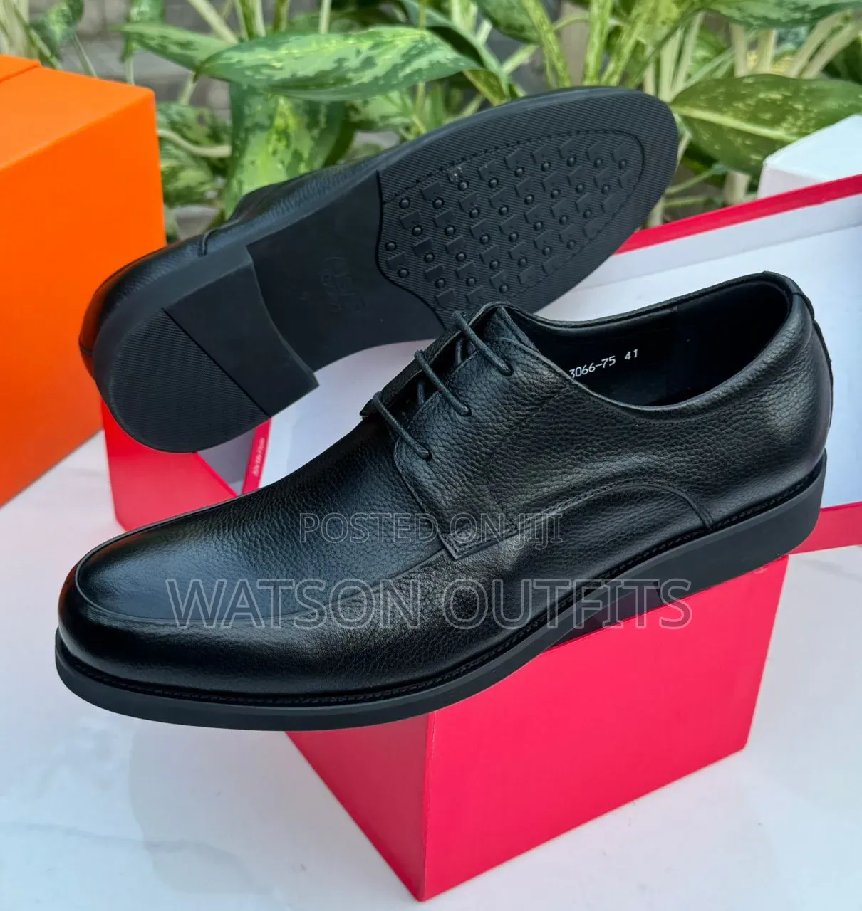 2 Colours Materials Completely Leathered Men's New and Original Shoes