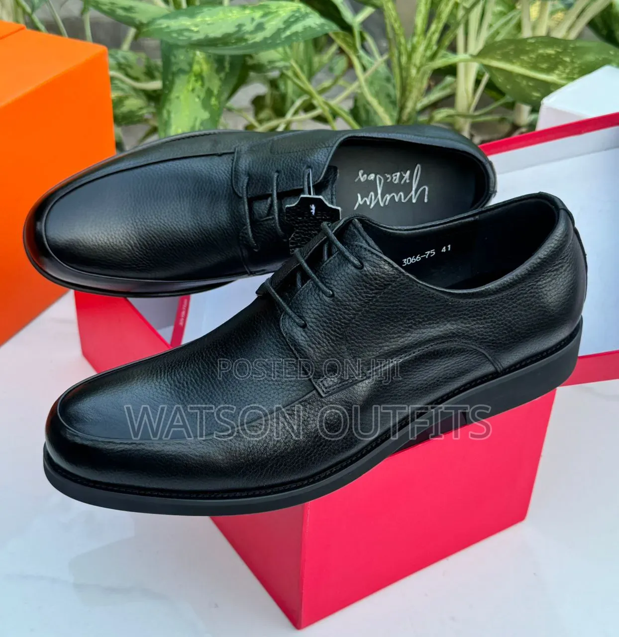 2 Colours Materials Completely Leathered Men's New and Original Shoes