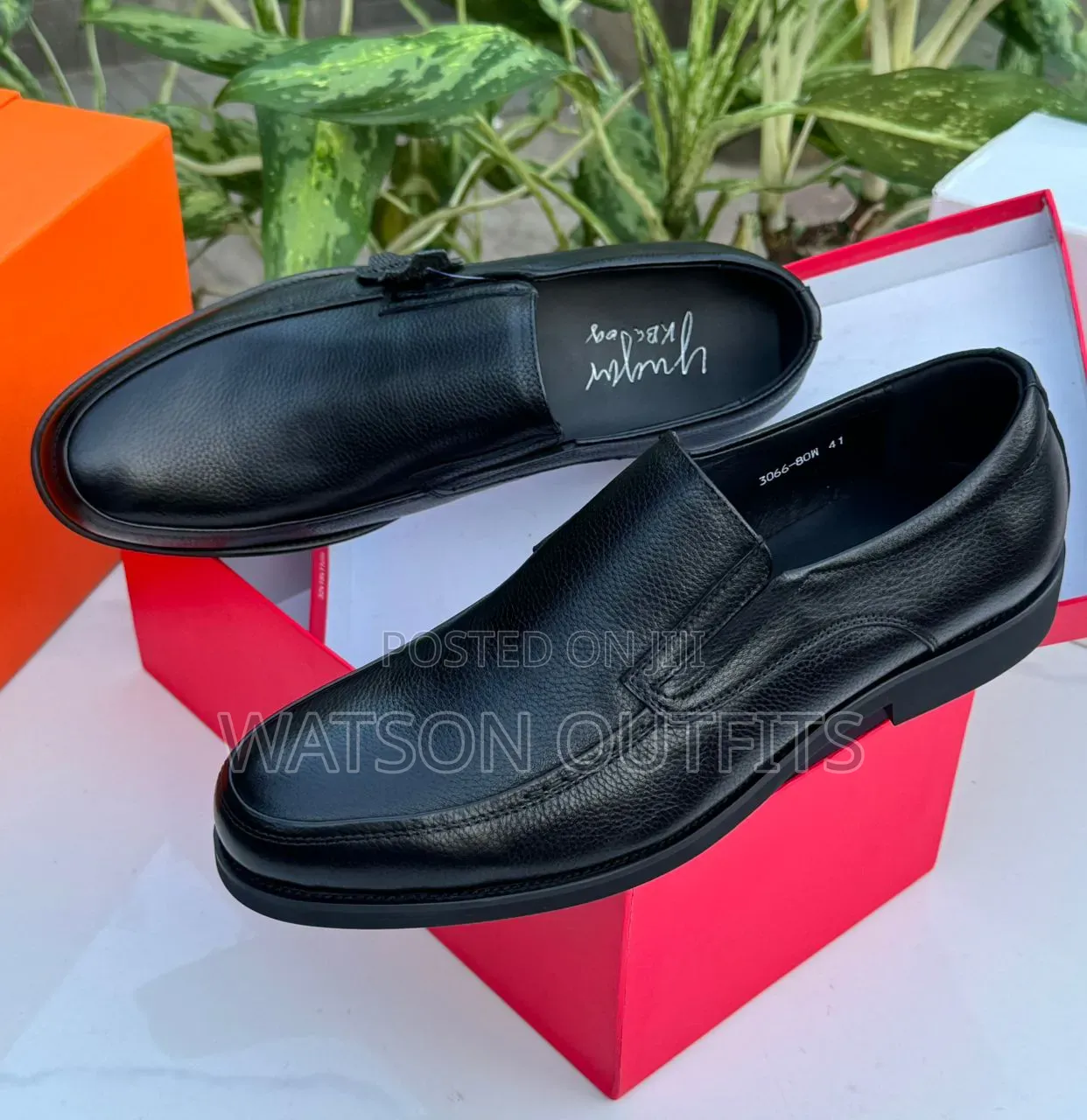 2 Colours Materials Completely Leathered Men's New and Original Shoes