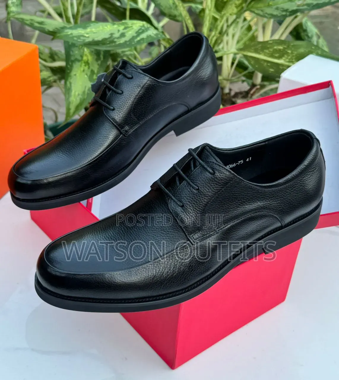 2 Colours Materials Completely Leathered Men's New and Original Shoes