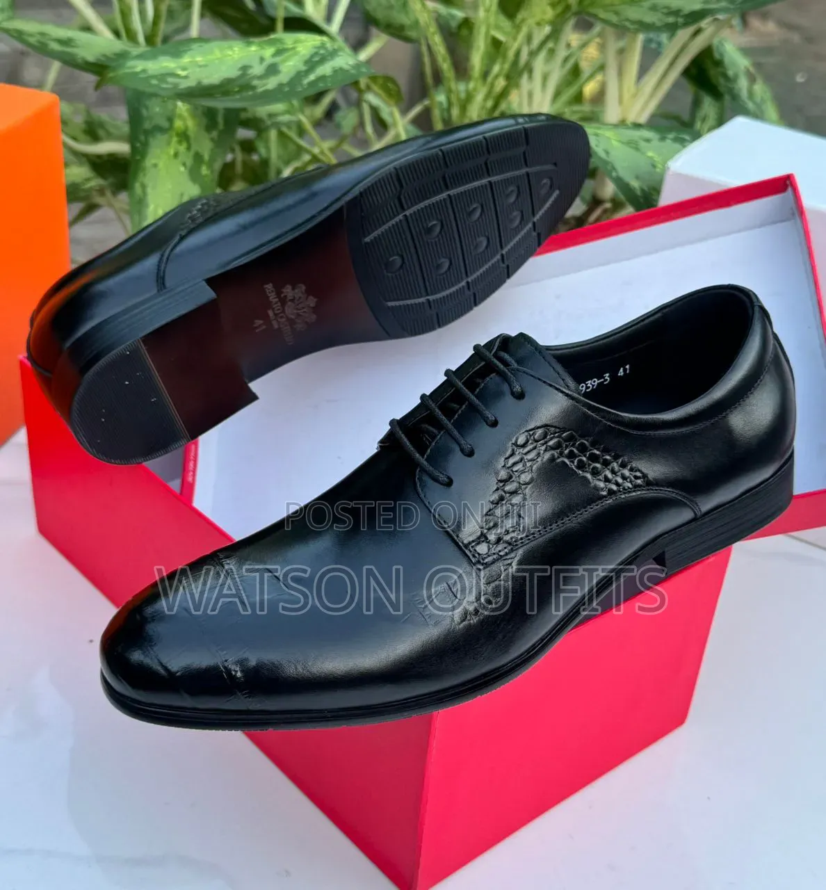 2 Colours Materials Completely Leathered Men's New and Original Shoes