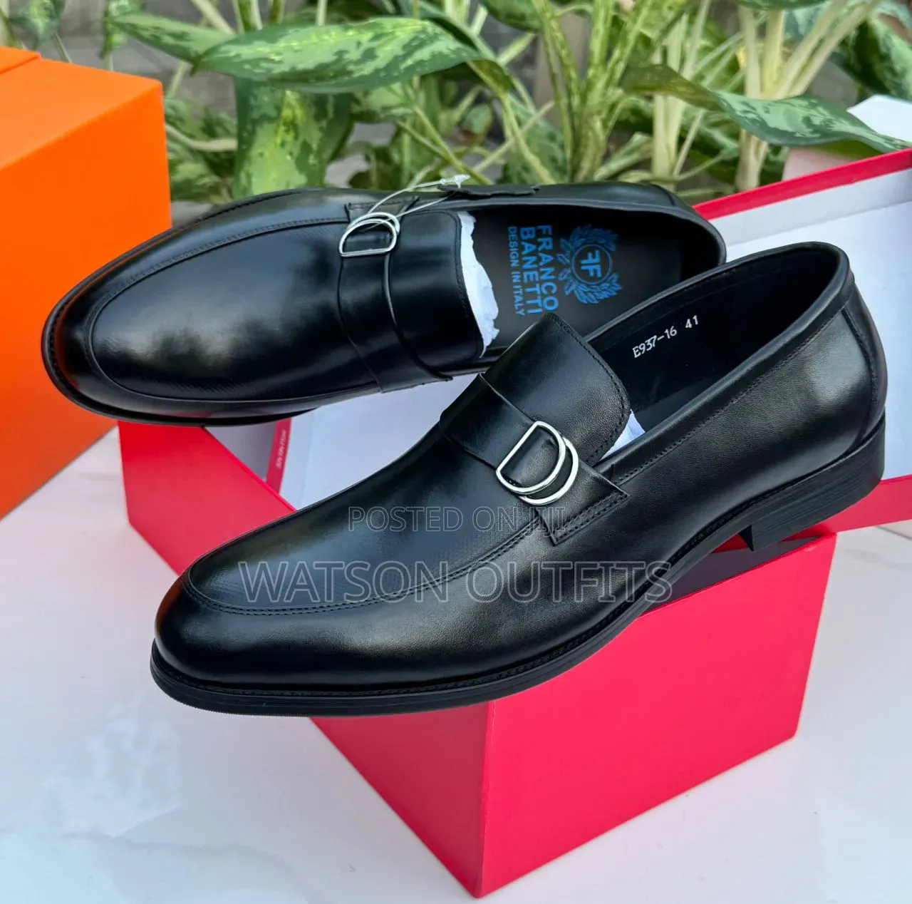 2 Colours Materials Completely Leathered Men's New and Original Shoes