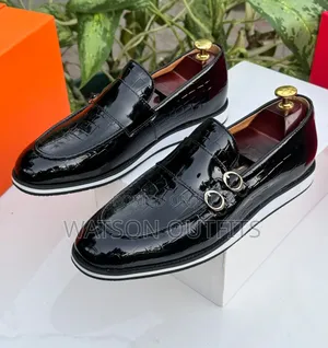 Classically Made Casually Worn Men's Leather Shoes Prada Brand New