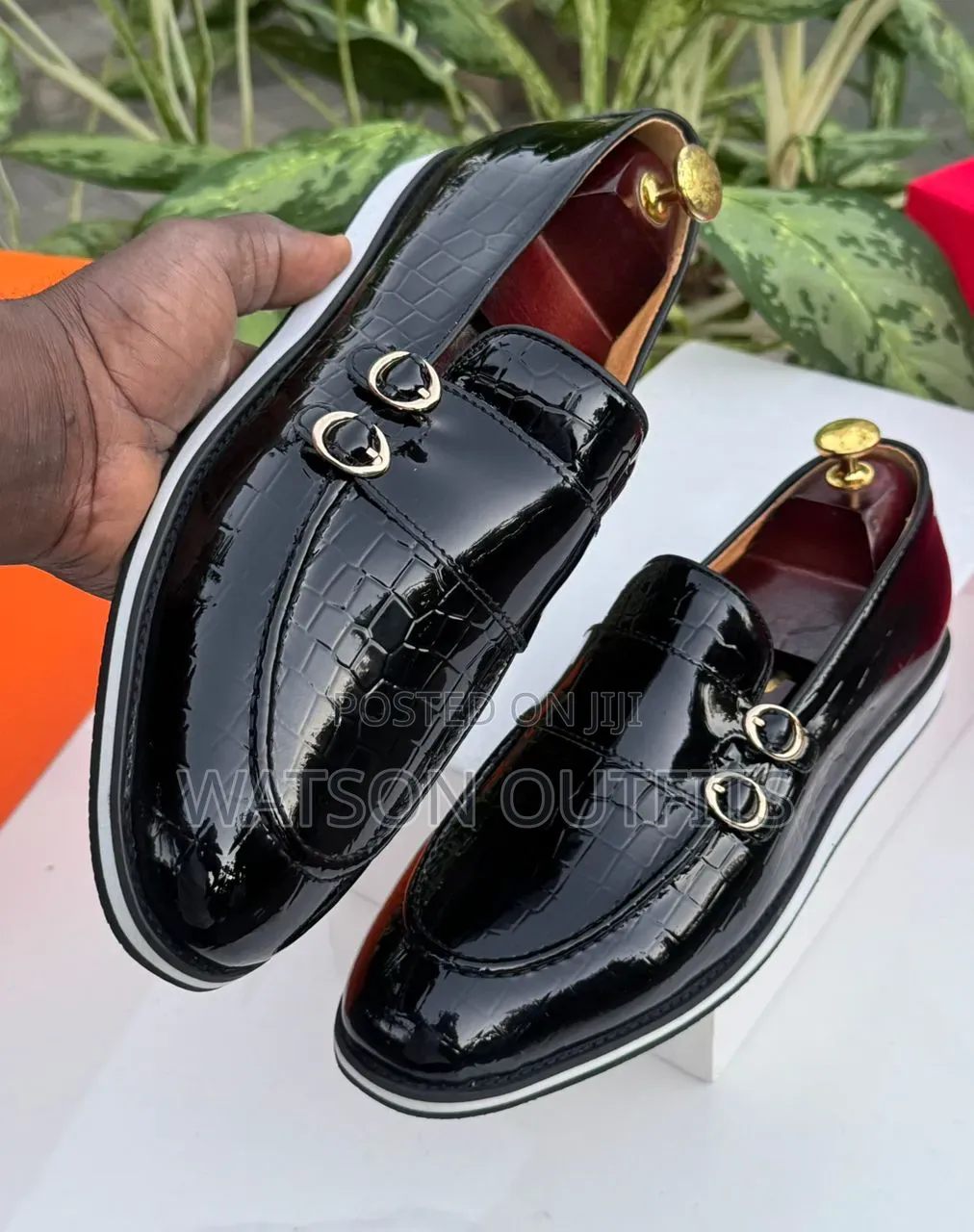 Classically Made Casually Worn Men's Leather Shoes Prada Brand New