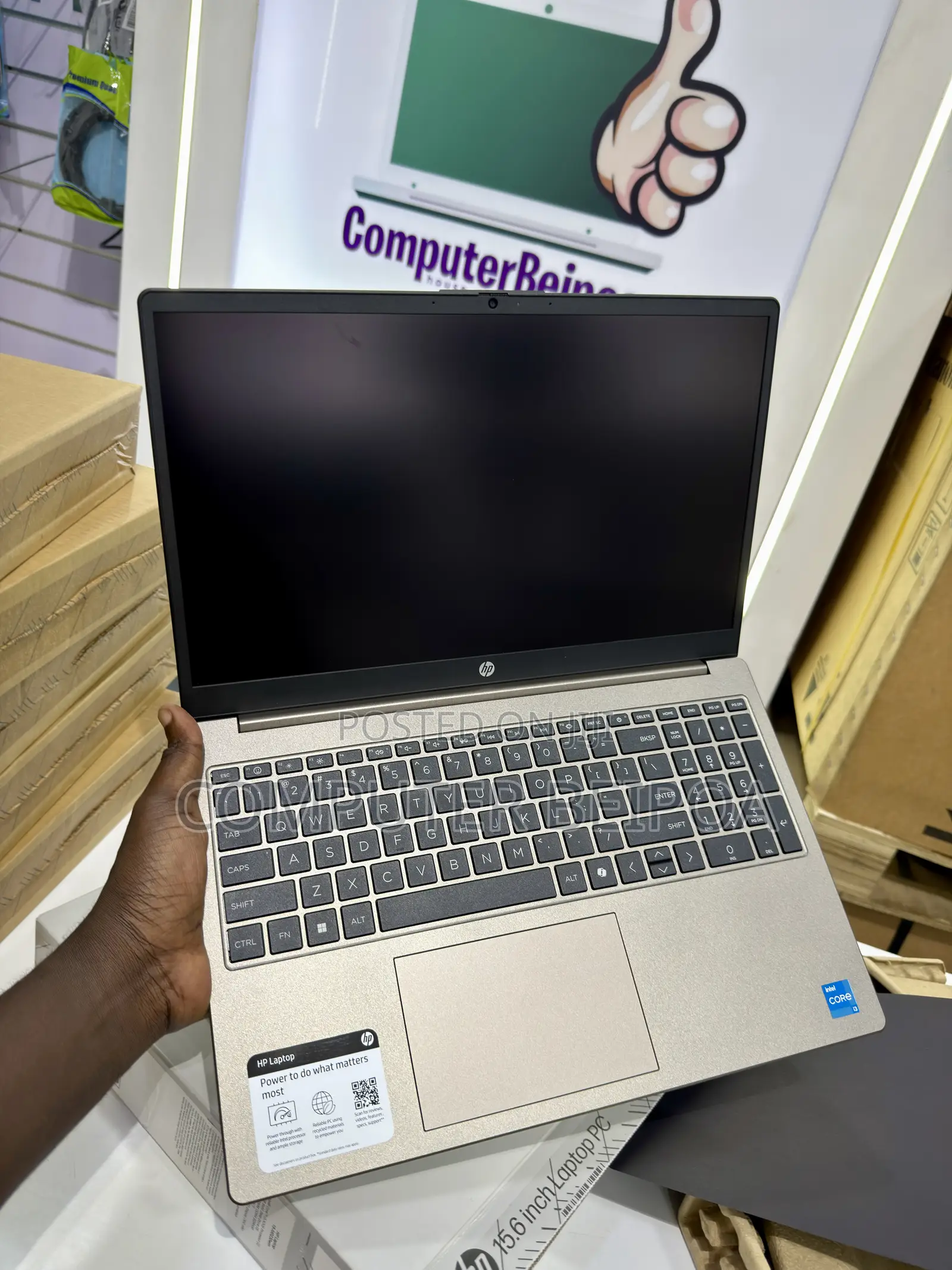 New Laptop HP 15 8GB Intel Core i3 SSD 256GB