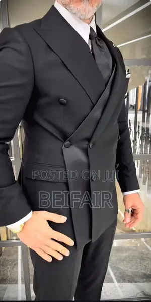 New Design Full Black Suit