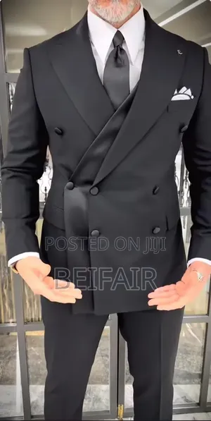 New Design Full Black Suit