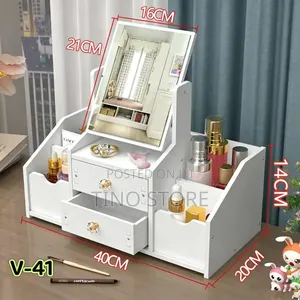 V-41 Desktop Storage Box Yenye Kioo