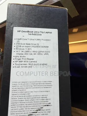 New Laptop HP OmniBook Ultra Flip 14" 32GB Intel Core Ultra 9 SSD 2T