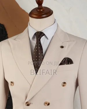 Beidge and Brown Mix Suit