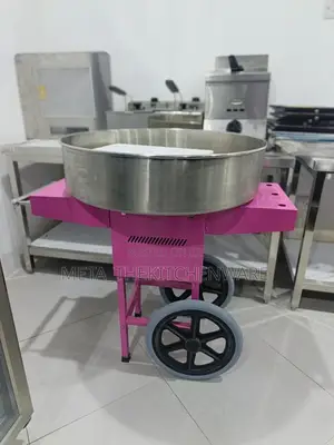 Commercial Electric Candy Floss Machine With Cart 0.9kw, 73cm Ec-04c