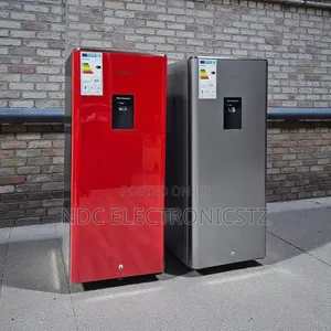 Hisense Fridge Red Silver