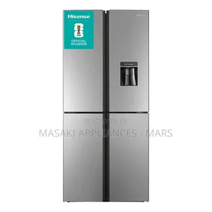Brand New! Hisense Cross Door Fridge 392l Inox Water Dispenser H520fl