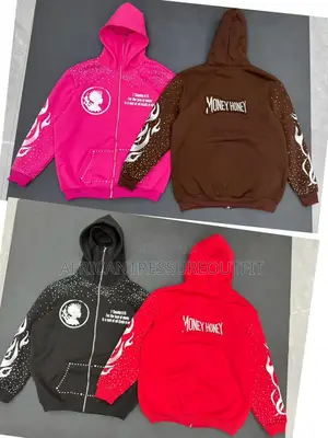Rhude Classique Zip Up Ski Mask Hoodies