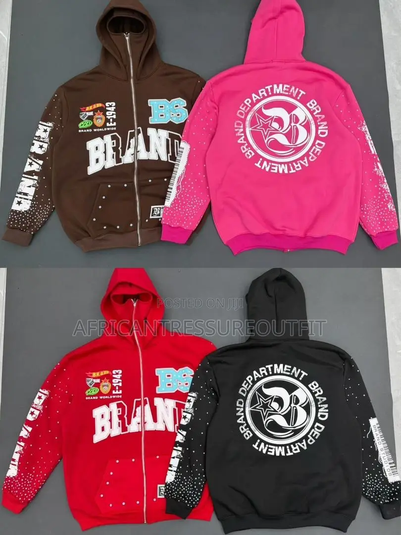 Rhude Classique Zip Up Ski Mask Hoodies