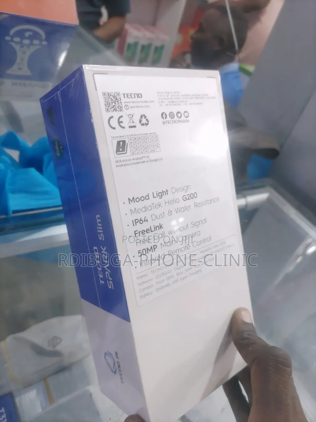 New Tecno Spark Slim 256 GB Black