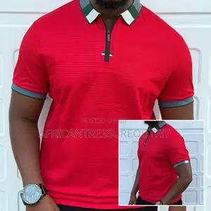 Avogan Men Slim Fit Polos Tshirts Crafted Short Quarter Zip Plackets