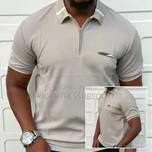 Avogan Men Slim Fit Polos Tshirts Crafted Short Quarter Zip Plackets
