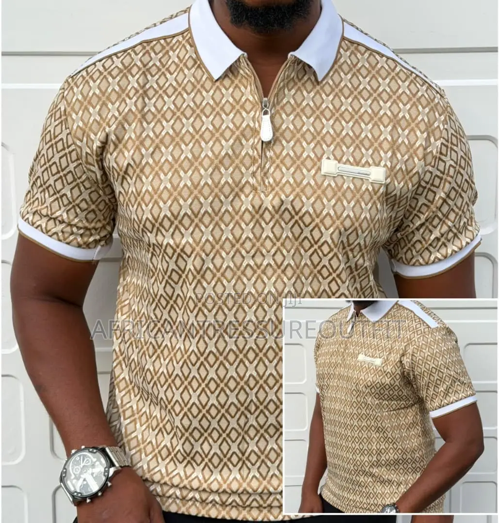 Avogan Men Slim Fit Polos Tshirts Crafted Short Quarter Zip Plackets