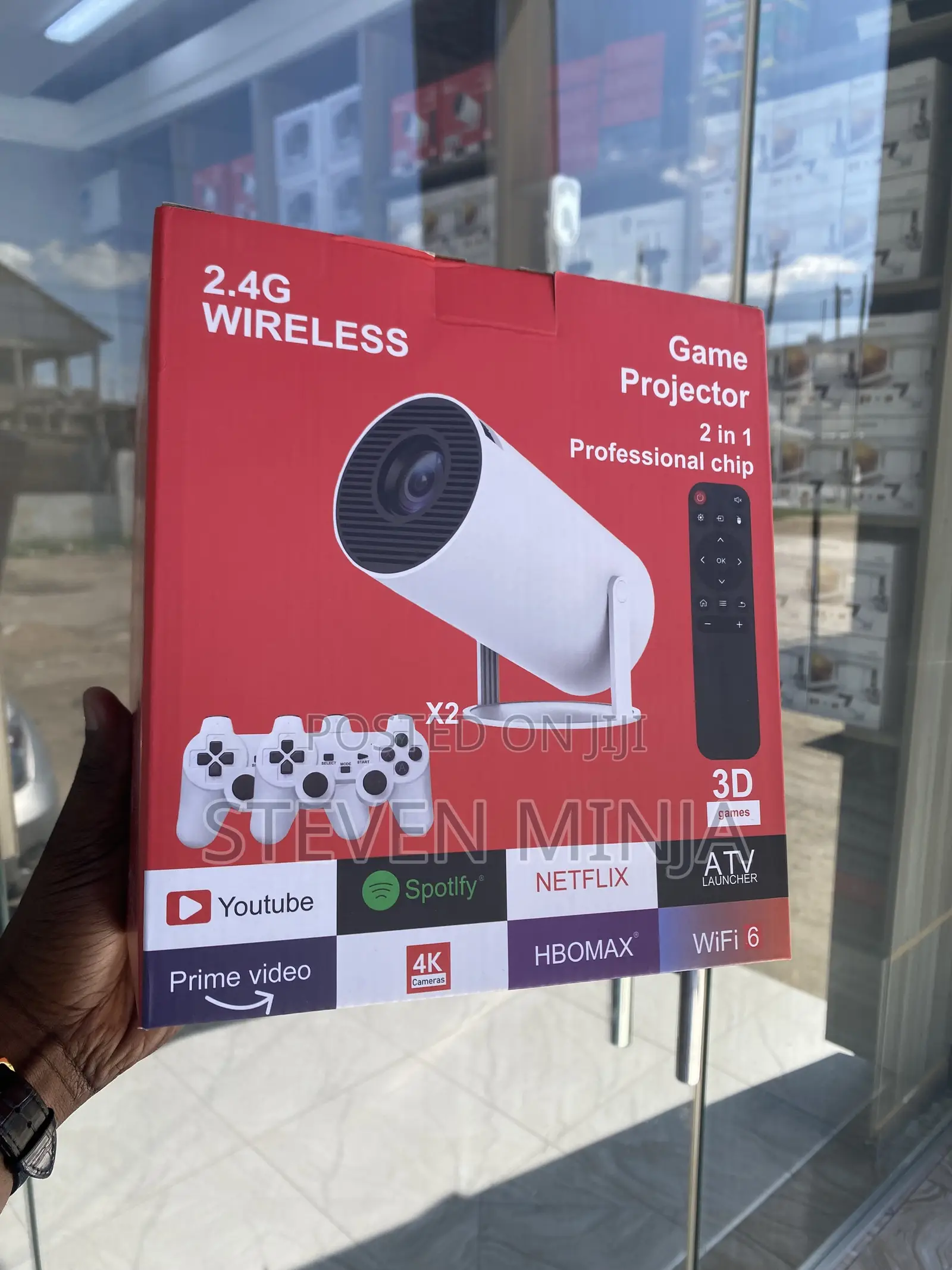 Game Projector X2 With 2 Pads