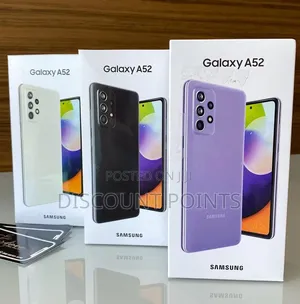 New Samsung Galaxy A52 128 GB Black