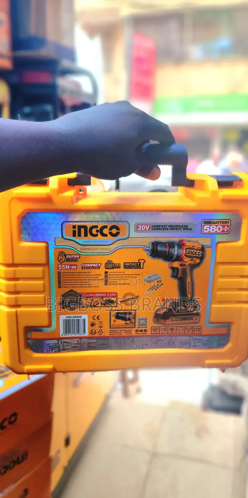Ingco Cidli20558 20v Cordless Impact Drill Kit [Rechargeable]